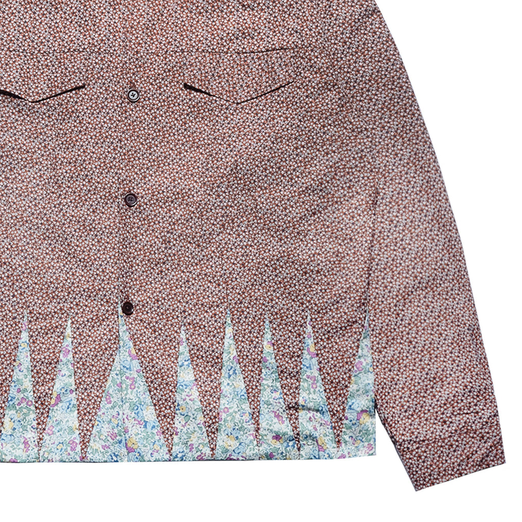 ICICLE TYPE-3 SHIRT IN BROWN FLORAL