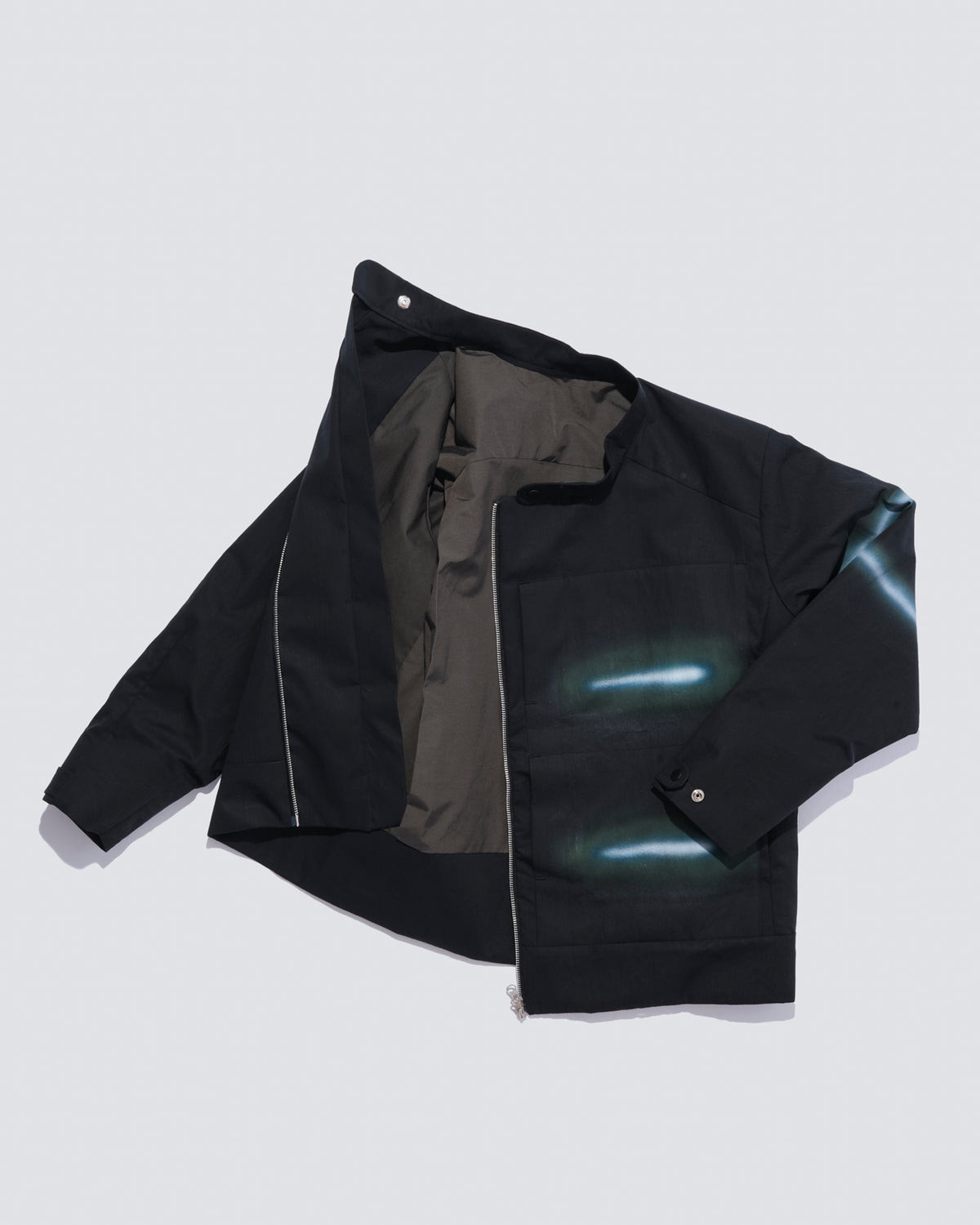 “GLEAM” ASYMMETRICAL RACER JACKET