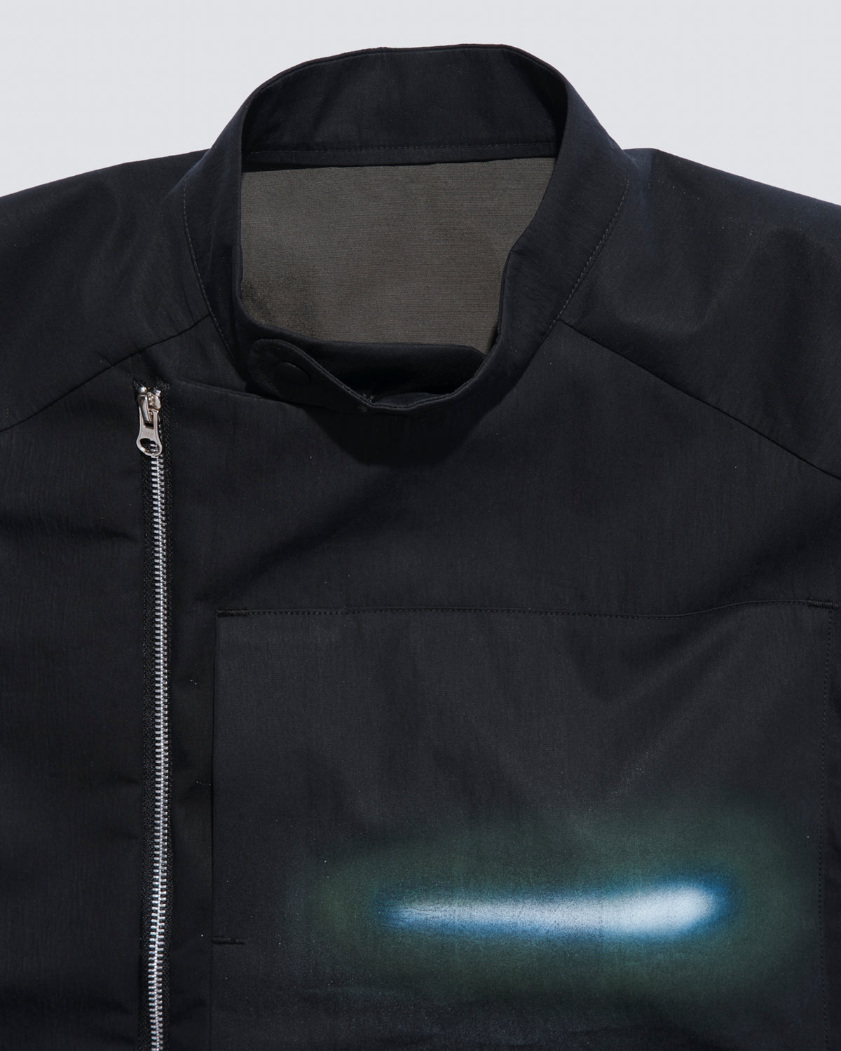 “GLEAM” ASYMMETRICAL RACER JACKET
