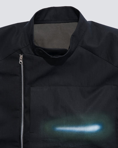 “GLEAM” ASYMMETRICAL RACER JACKET