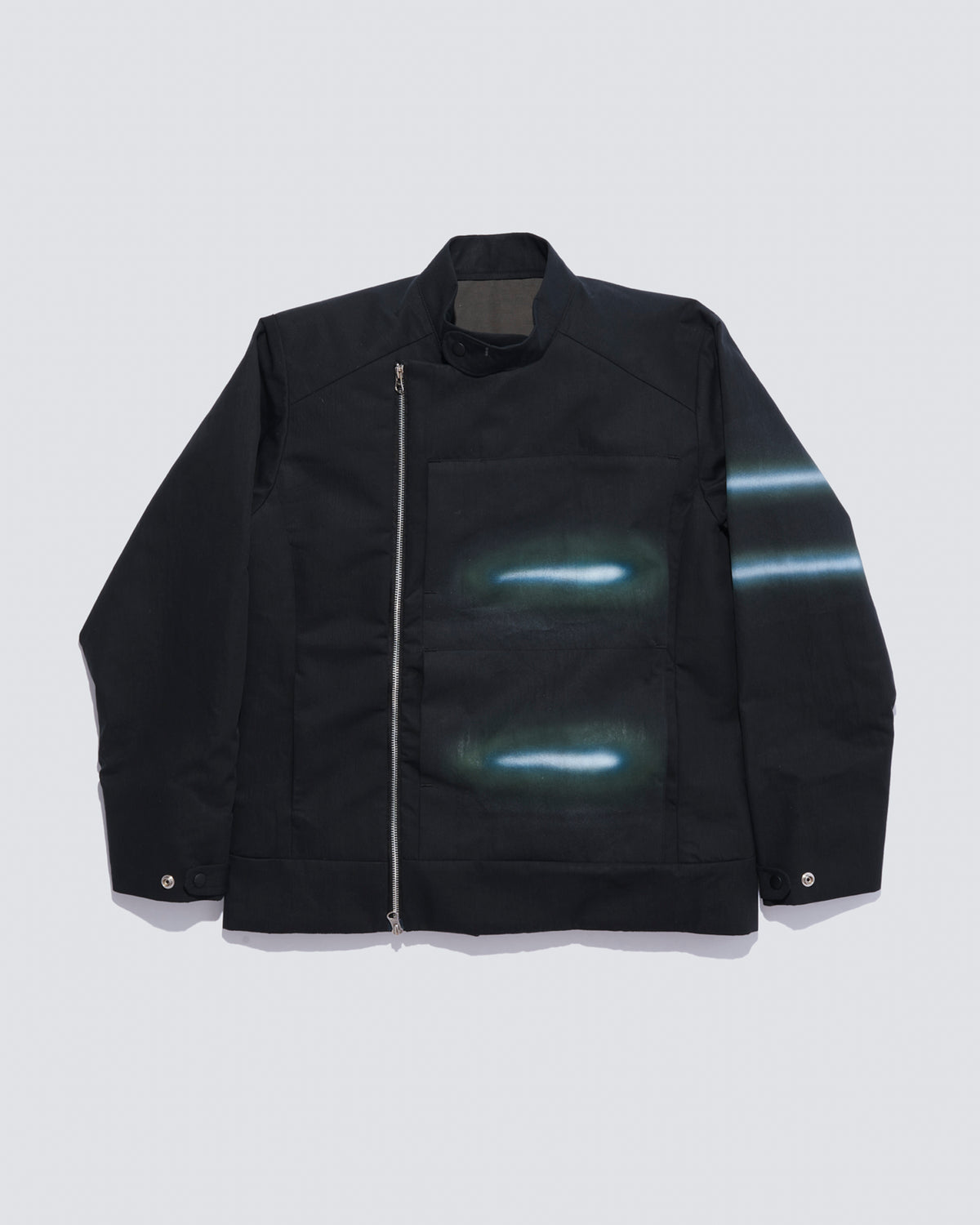 “GLEAM” ASYMMETRICAL RACER JACKET