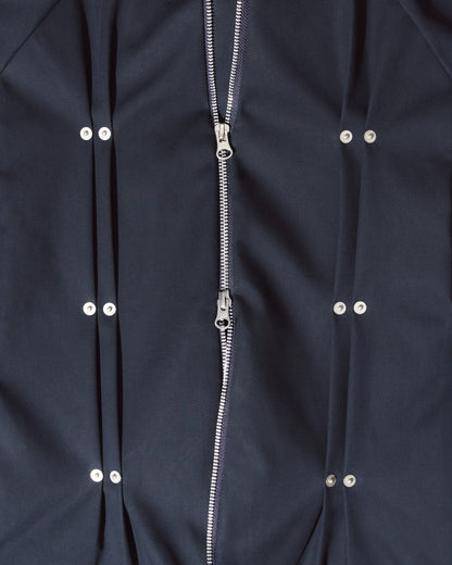 “GIL” MOTO-RACER JACKET IN MIDNIGHT NAVY