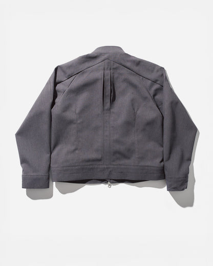 “GIL” MOTO-RACER JACKET IN PEBBLE HERRINGBONE