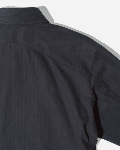 “GIL” SHIRT IN SOOT HERRINGBONE