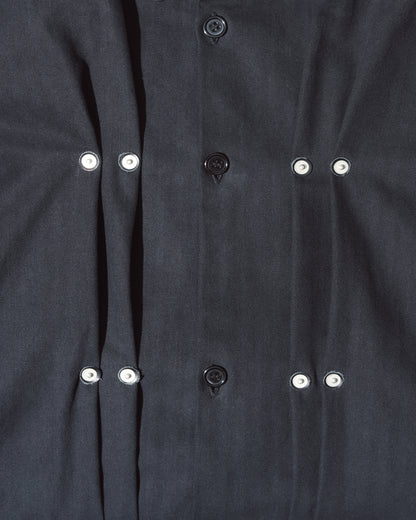 “GIL” SHIRT IN SOOT HERRINGBONE