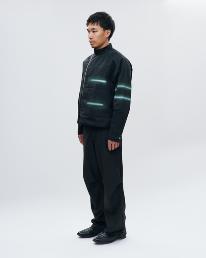 “GLEAM” ASYMMETRICAL RACER JACKET