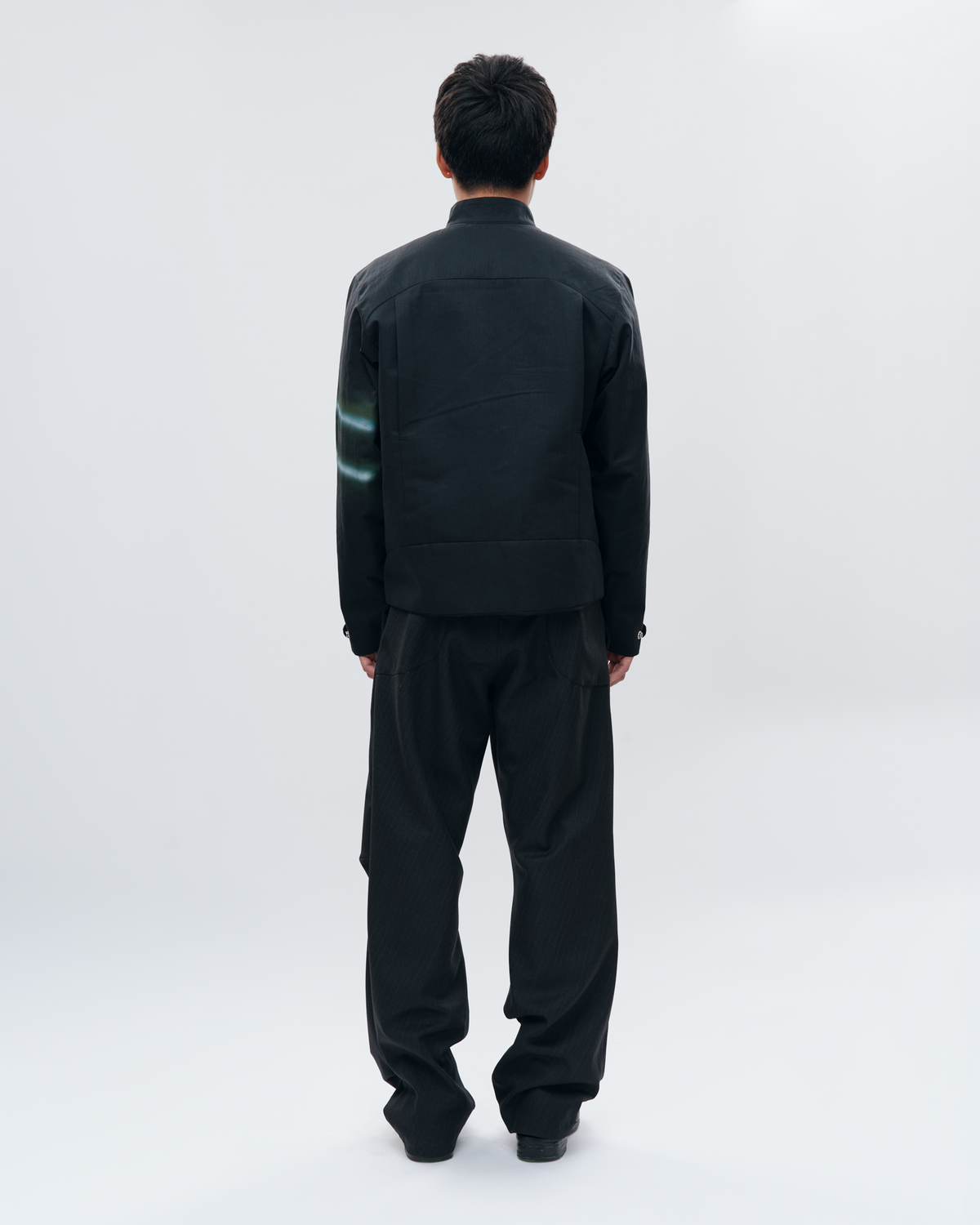 “GLEAM” ASYMMETRICAL RACER JACKET