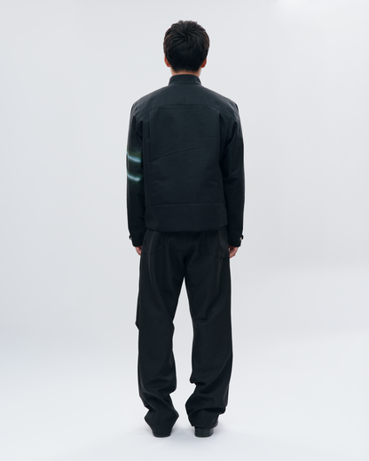 “GLEAM” ASYMMETRICAL RACER JACKET