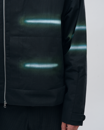 “GLEAM” ASYMMETRICAL RACER JACKET
