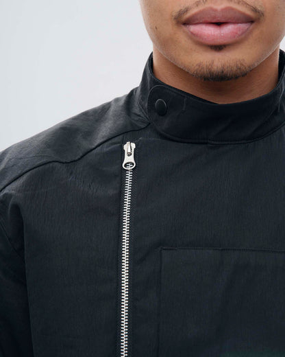 “GLEAM” ASYMMETRICAL RACER JACKET