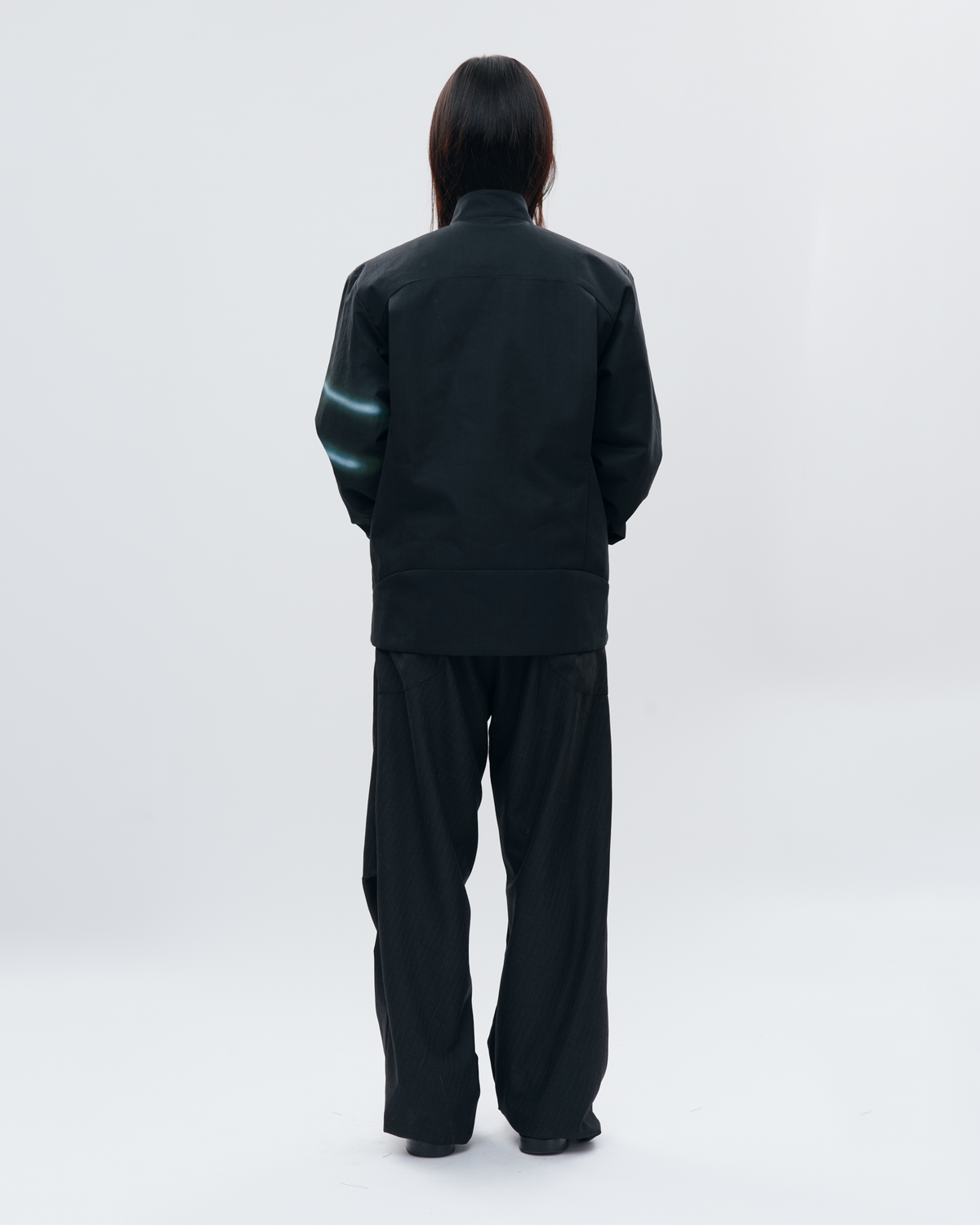 “GLEAM” ASYMMETRICAL RACER JACKET