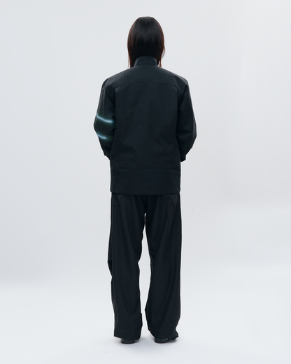 “GLEAM” ASYMMETRICAL RACER JACKET