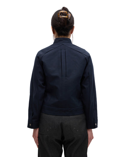 “GIL” MOTO-RACER JACKET IN MIDNIGHT NAVY