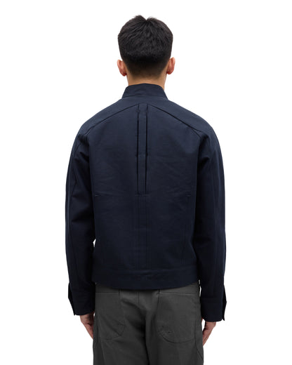“GIL” MOTO-RACER JACKET IN MIDNIGHT NAVY
