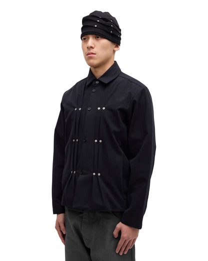 “GIL” SHIRT IN SOOT HERRINGBONE