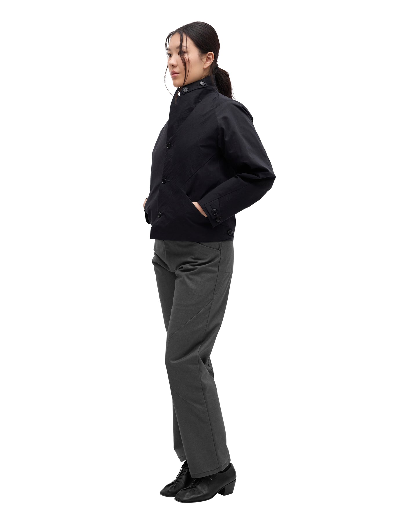 “FILET” BLAZER IN SOOT